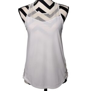 Lululemon White Workout Athletic Tank Top Sz 4